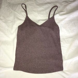 Ribbed knit tank top